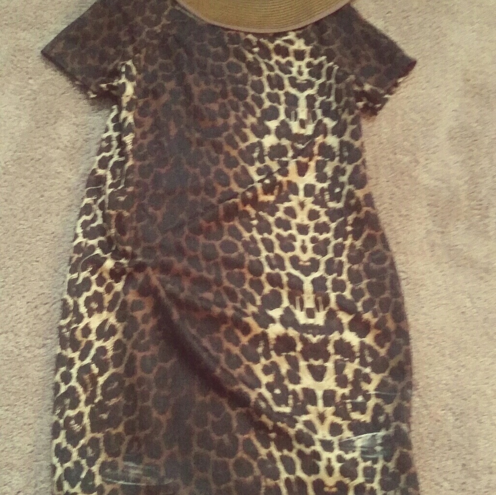 Brand new leopard mini dress