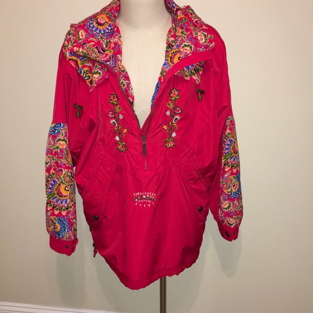 Vintage 1980s paisley rain pullover
