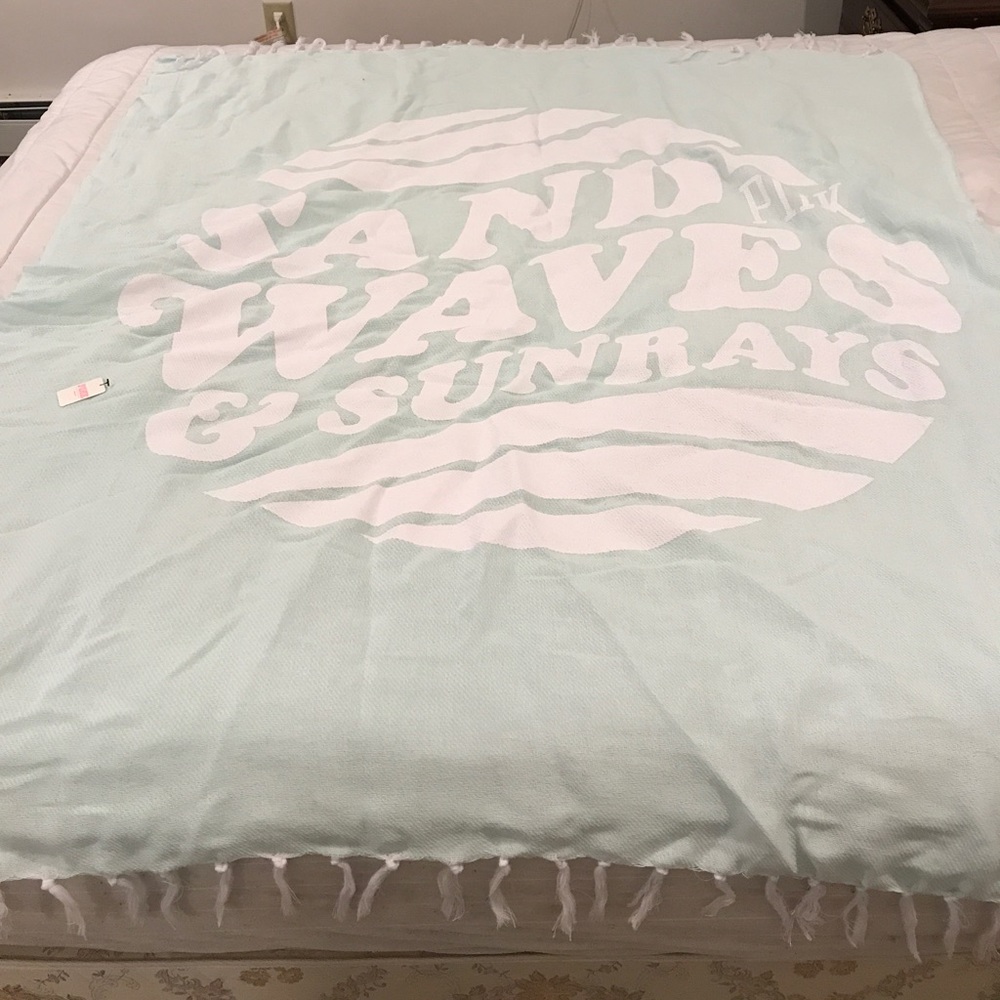 Pink beach blanket