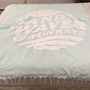 Pink beach blanket