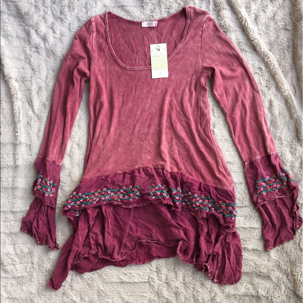 T Party Long Sleeve Tunic