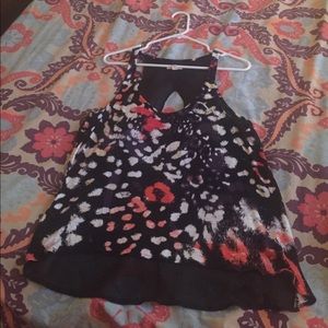 Urban Outfitters cheetah top w/ sheer cut out back