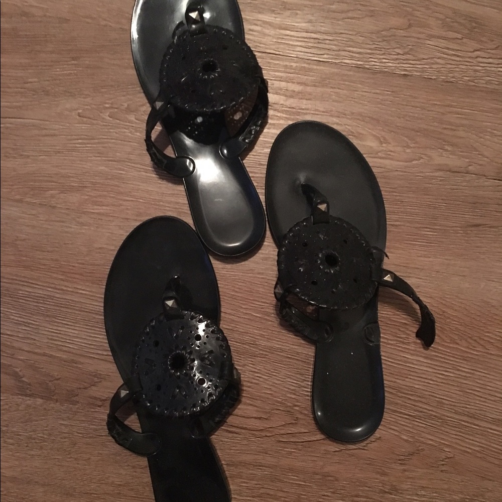 ISO Jack Rogers black georgica jelly size 7
