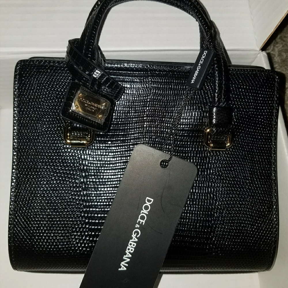 Dolce & Gabbana Mini Lizard Embossed Purse