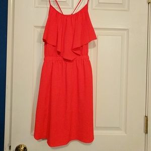 Coral/hot pink dress