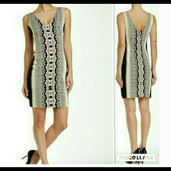 NEW ARTELIER N MILLER 10 V-Neck Back Sheath Dress - Picture 2 of 8