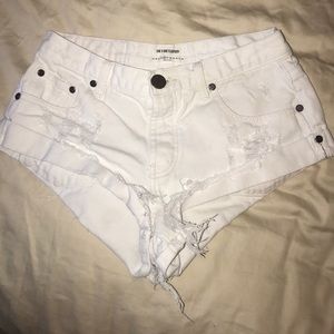 ONE TEASPOON white shorts