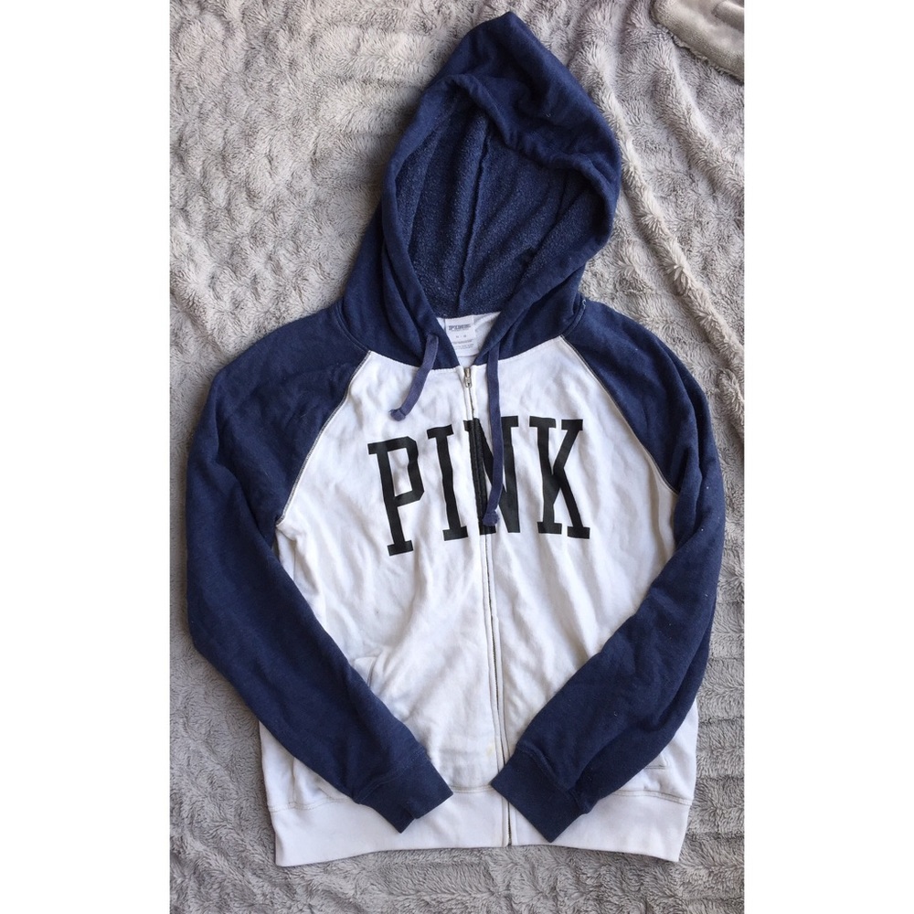 Old School PINK Victoria's Secret Zip Up Hoodie