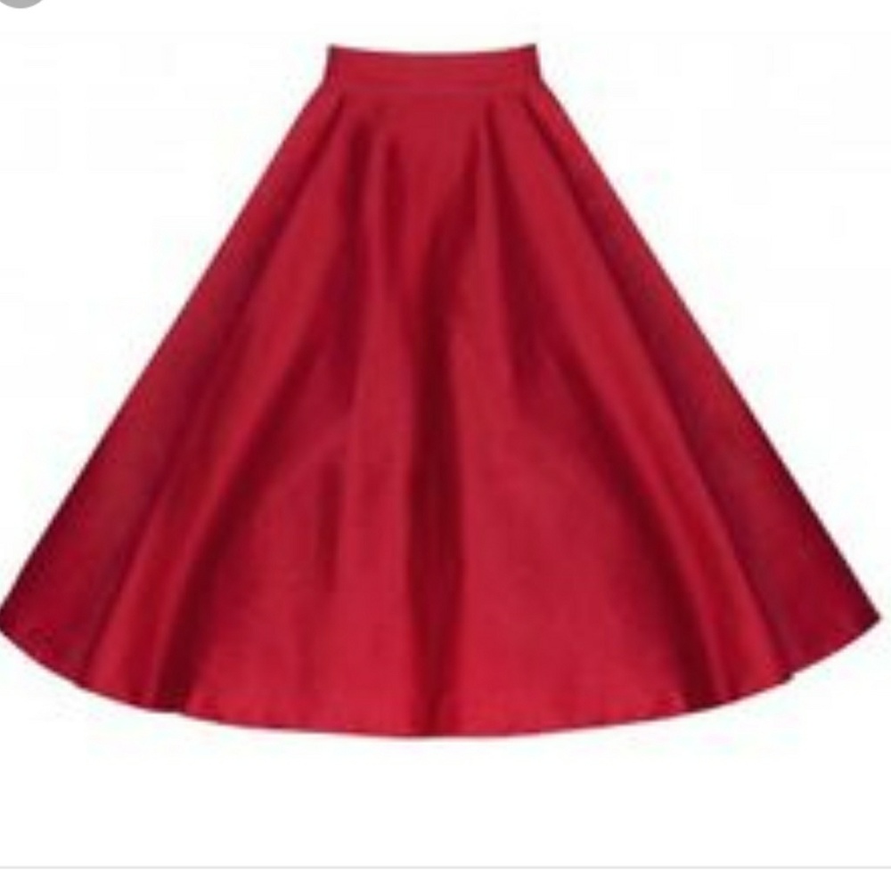 Lindy Bop Peggy Red Circle skirt size XL