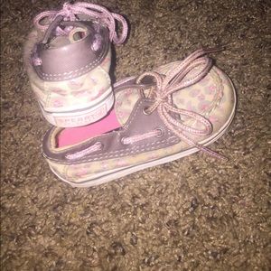 Toddler Leopard Sperrys size 3