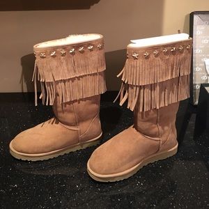 Jimmy Choo & Ugg Fringe Boots