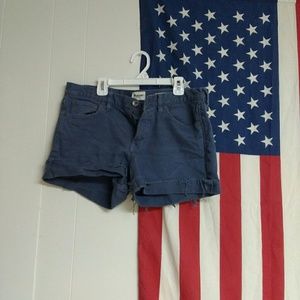 Madewell blue cut-offs