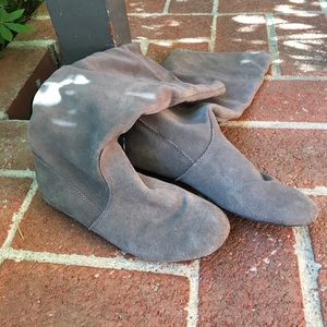 Grey fashion boots