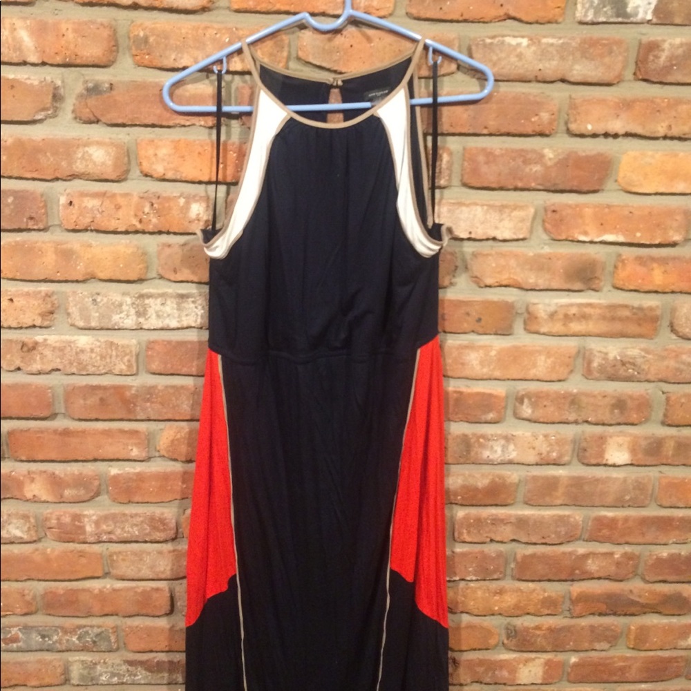 Navy maxi dress
