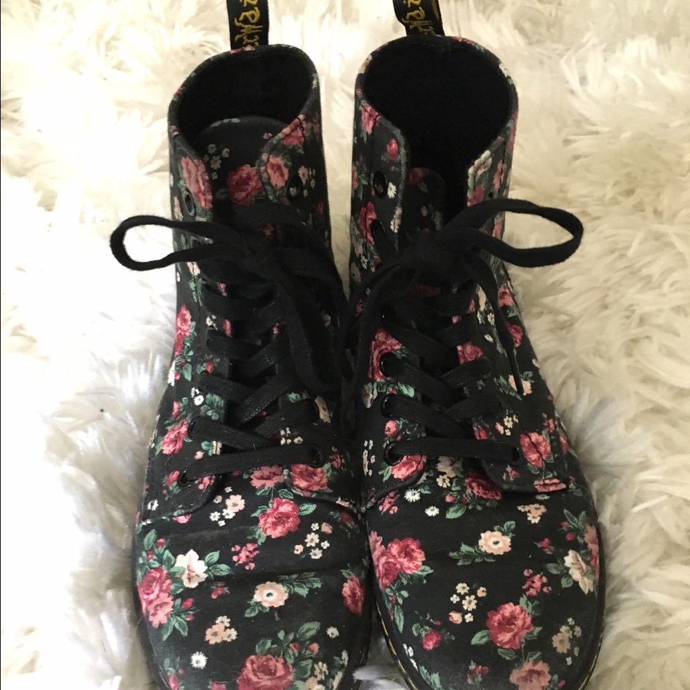 Dr. Martens Floral Boots