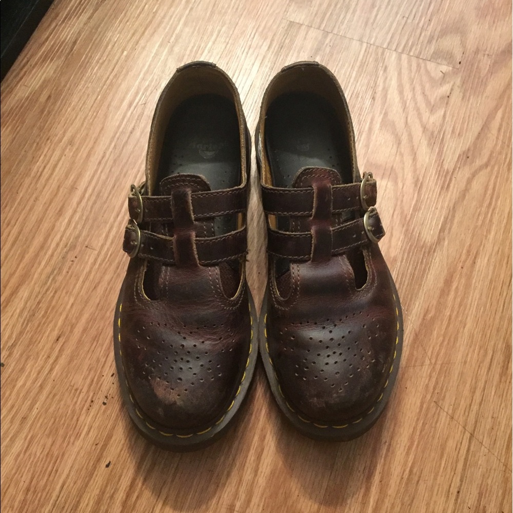 Brown Mary Jane Dr. Martens