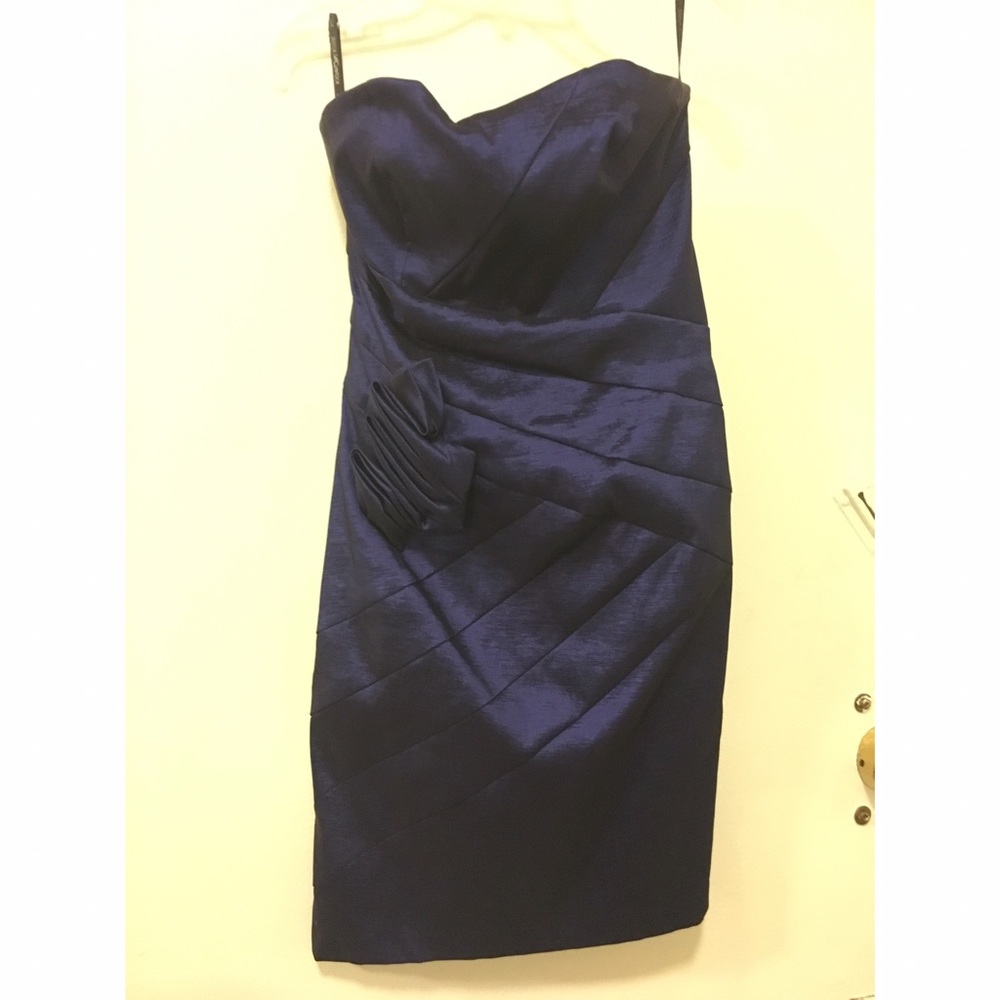 Navy/purple cocktail dress