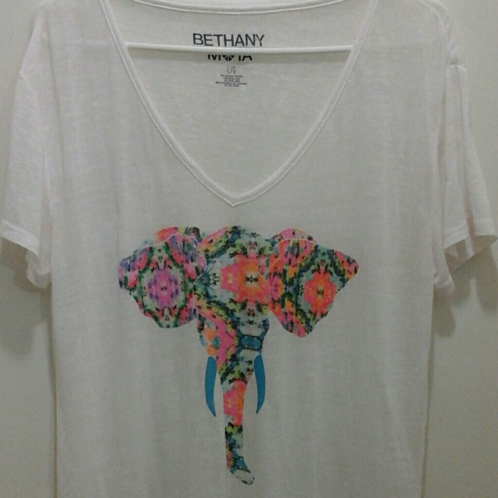 Bethany Mota sheer v-neck