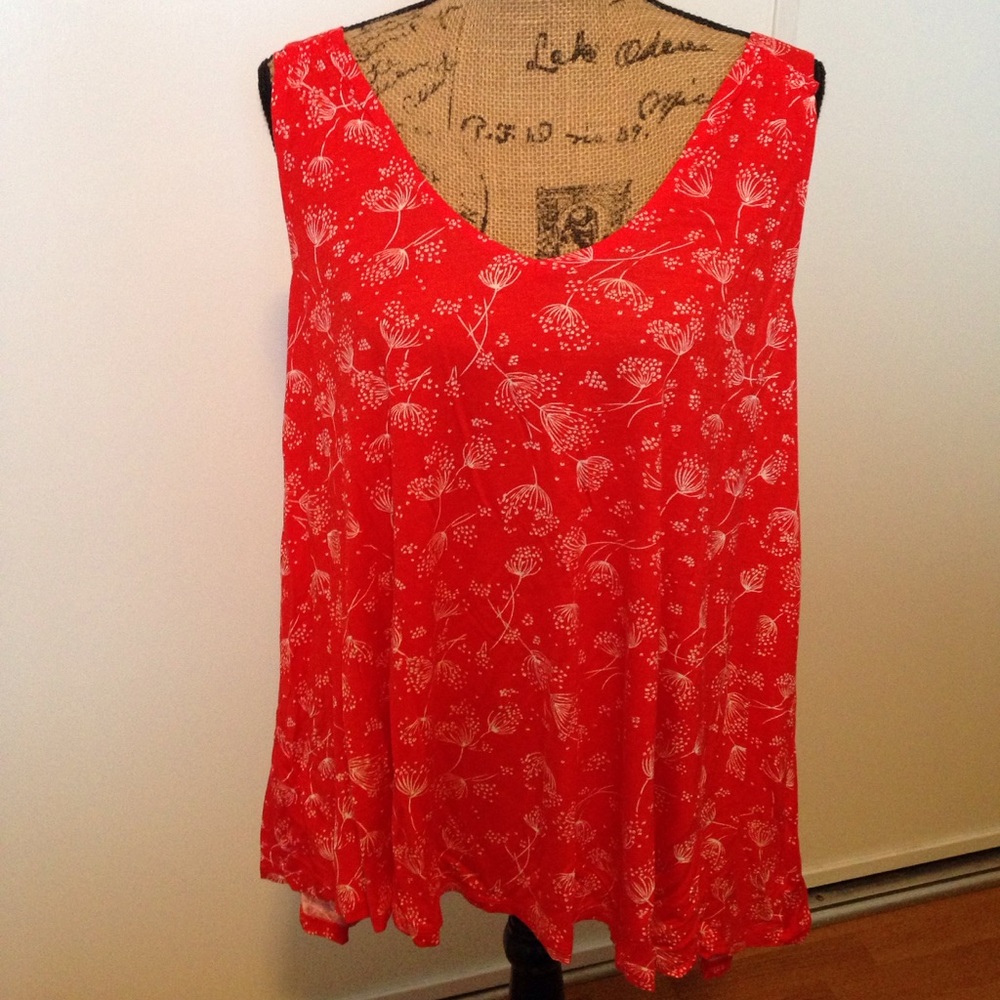 Red tank top
