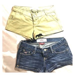 Hollister jean shorts bundle