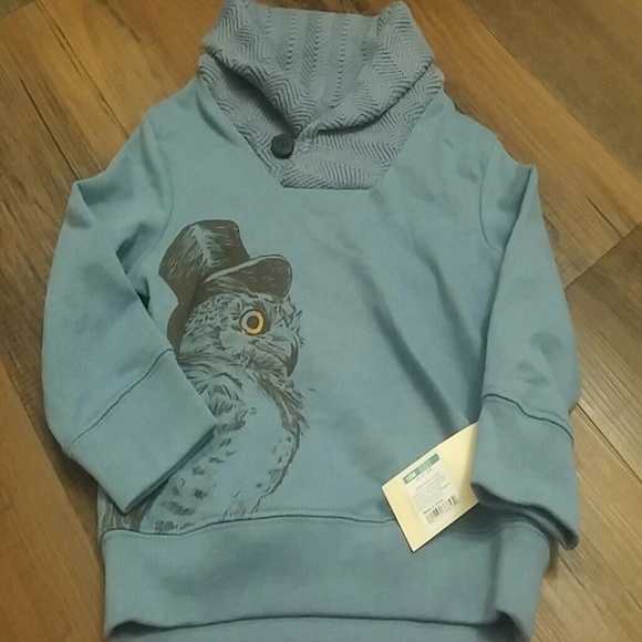 Cherokee Other - CHEROKEE LONG SLEEVE COWL NECK TOP HAT OWL TOP