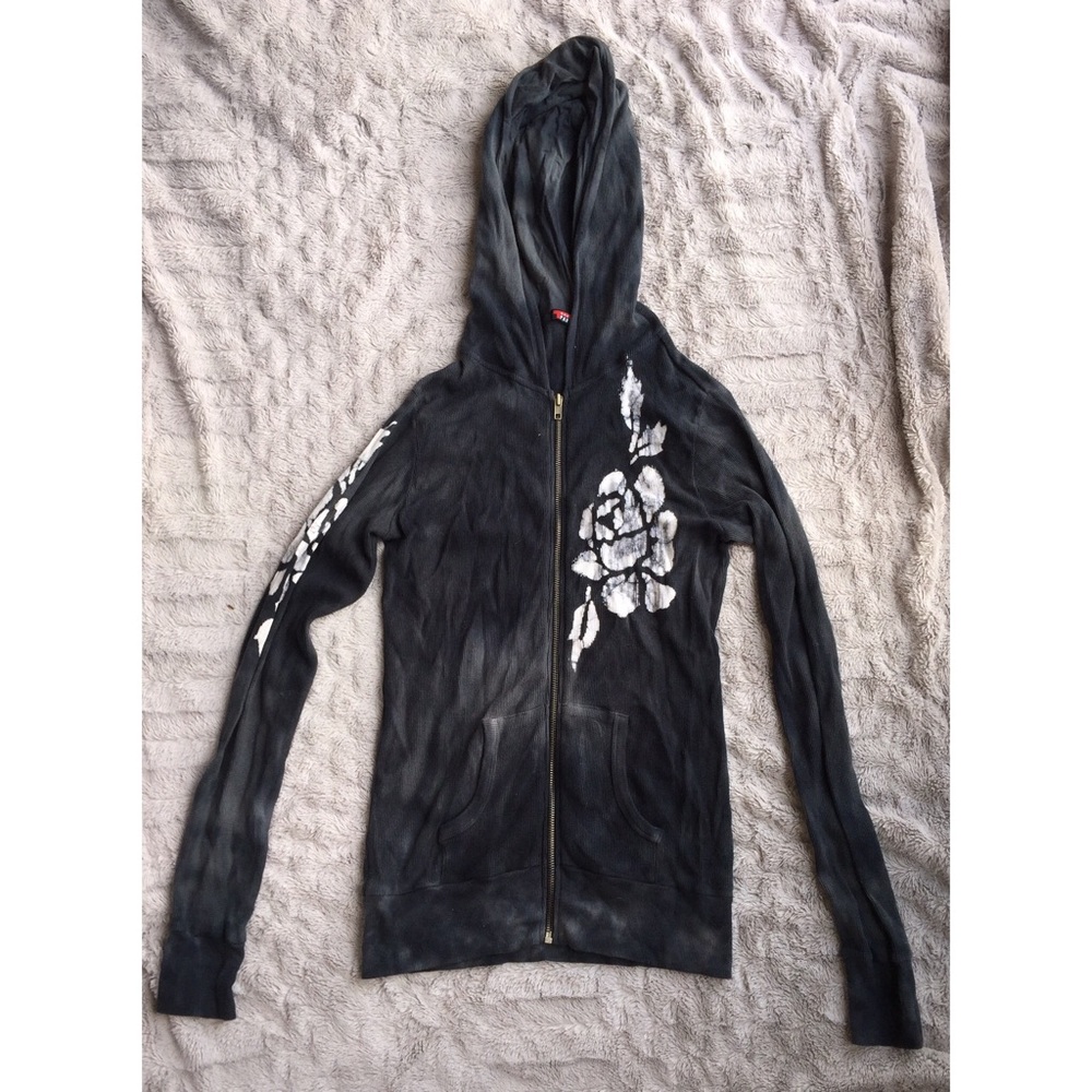 T Party Rose Zip Up Hoodie