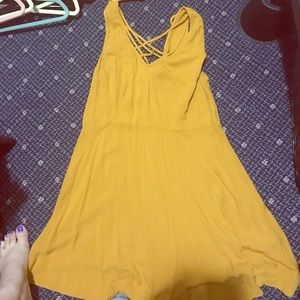 Forever 21 mustard yellow summer dress