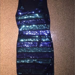 New Year's Eve sequin short dress