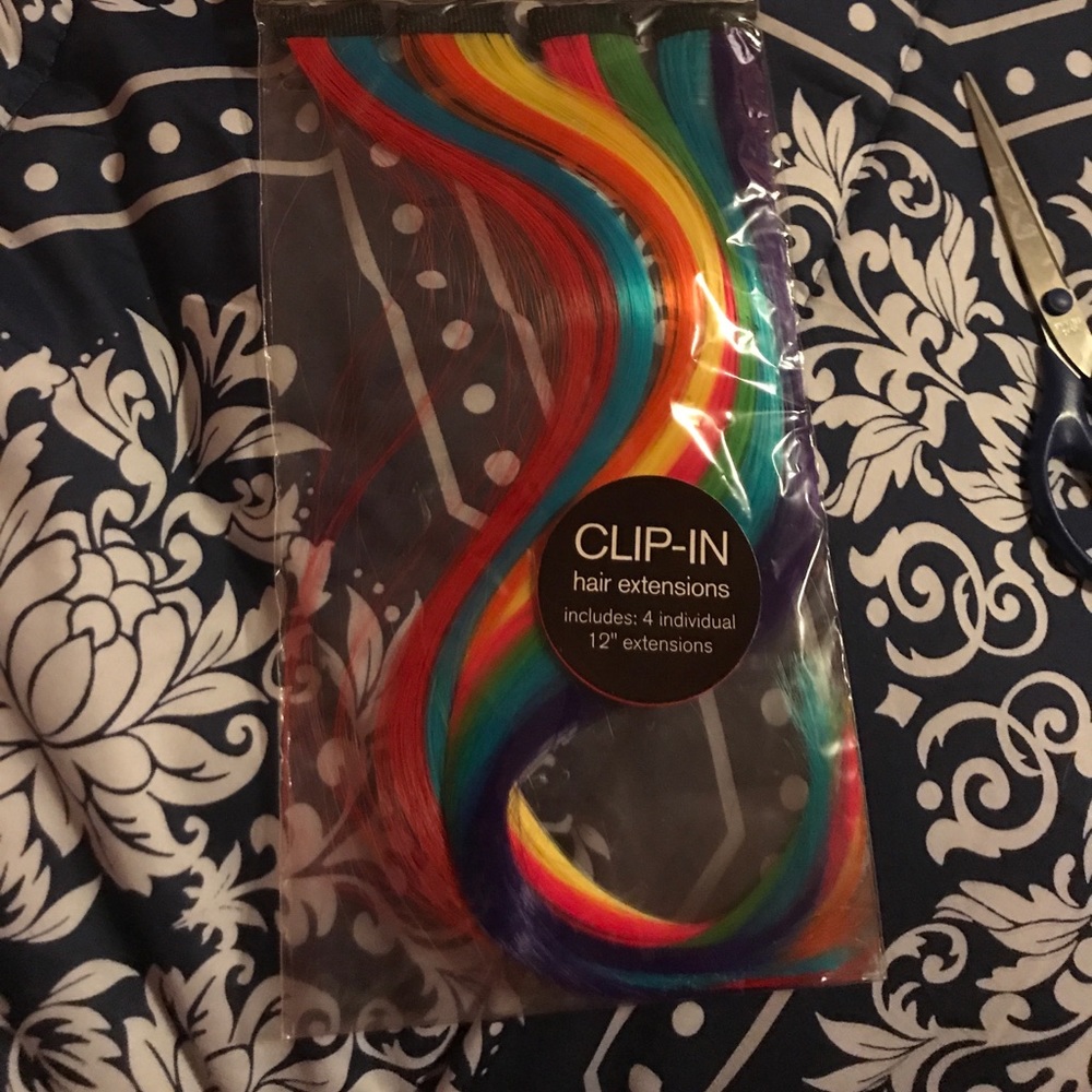 Rainbow Hair Extensions