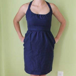 💄J Crew Blue Halter Dress🌈