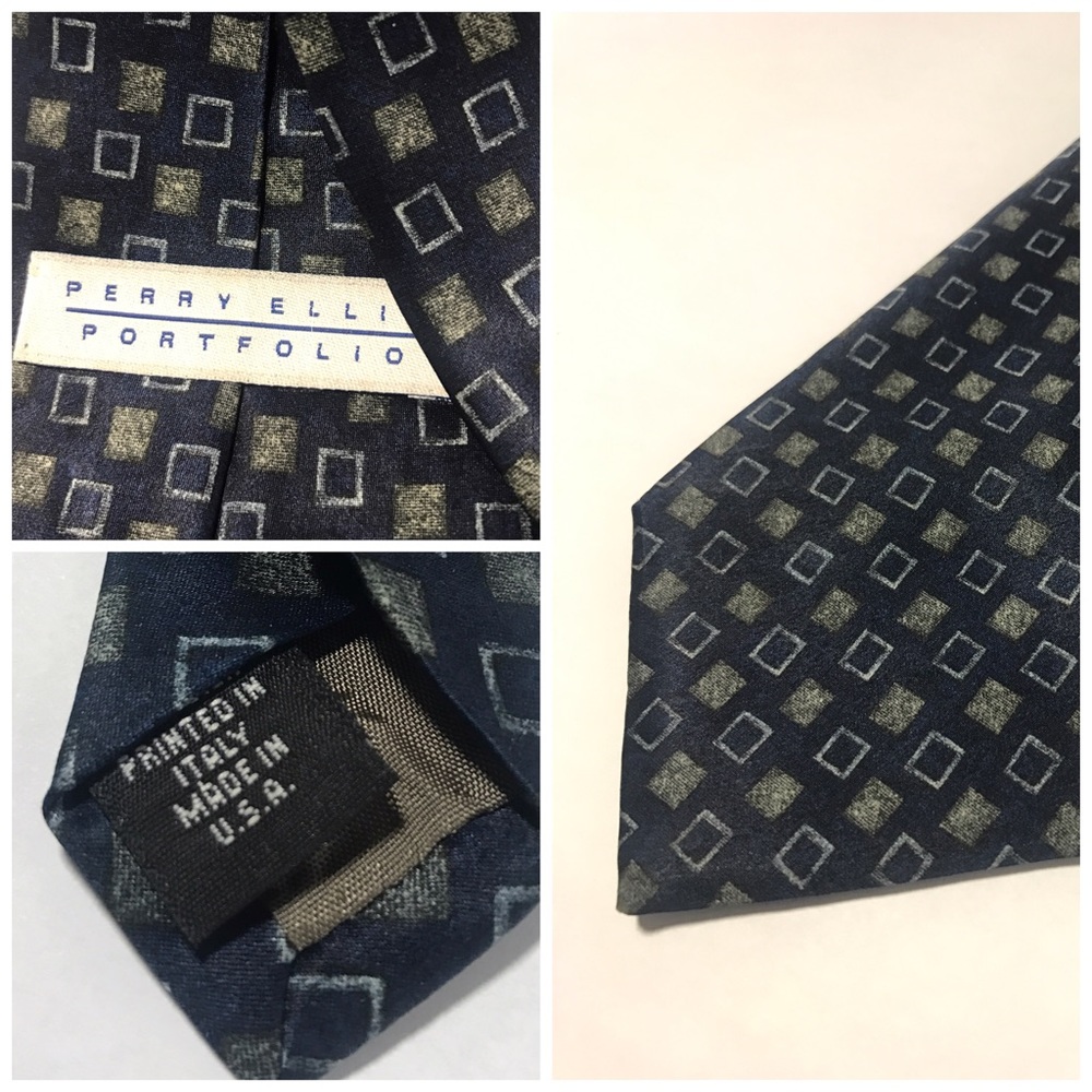 100% Silk Perry Ellis Portfolio Tie