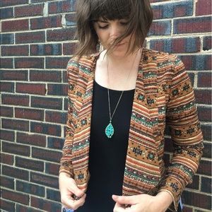 Aztec print blazer - sized large, fits medium