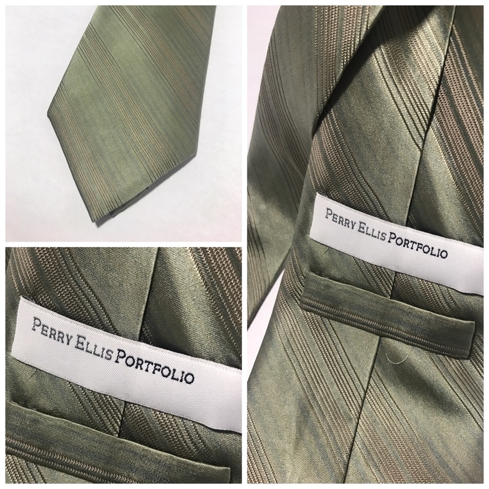 100% Silk Perry Ellis Portfolio Tie