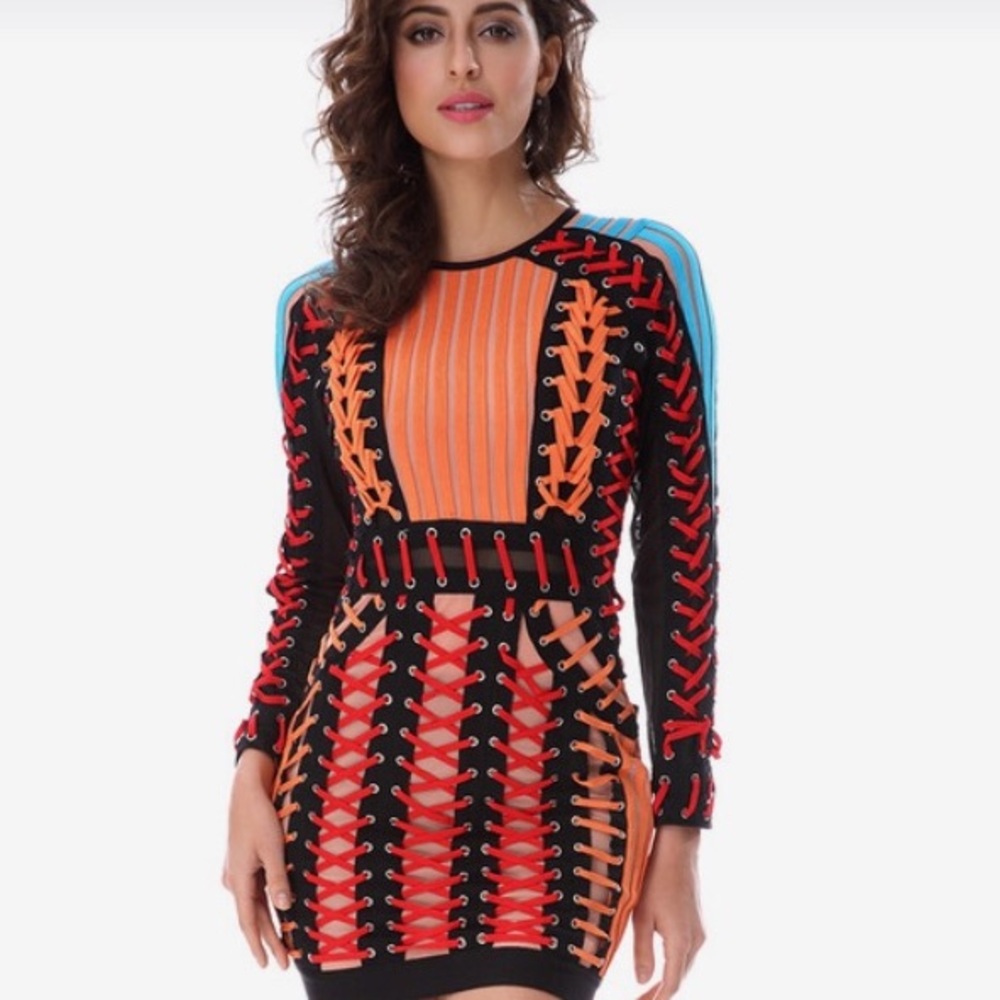 Lace Up Bandage Dress! Like HouseofCB quality!