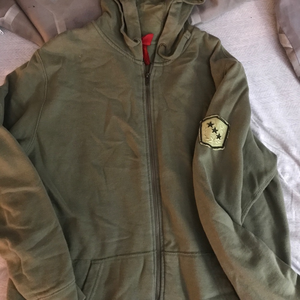 Large zip up hoodie