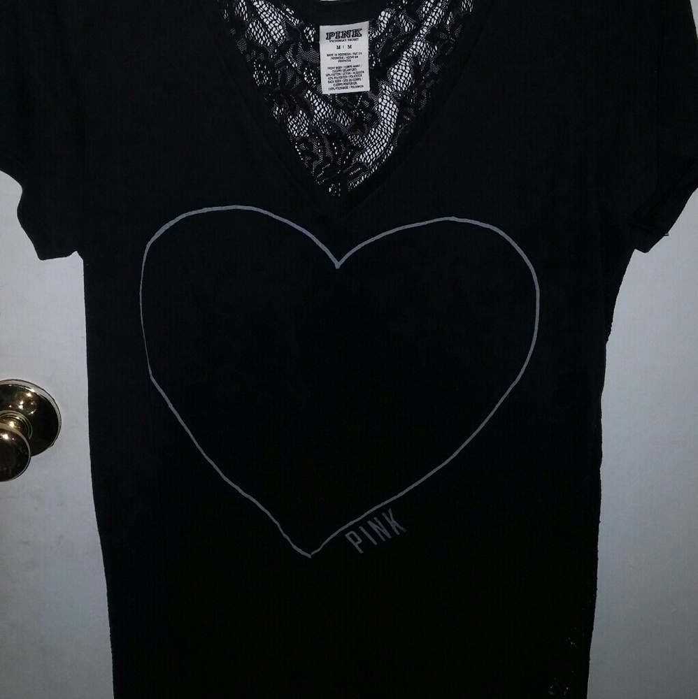 PINK lace Tshirt