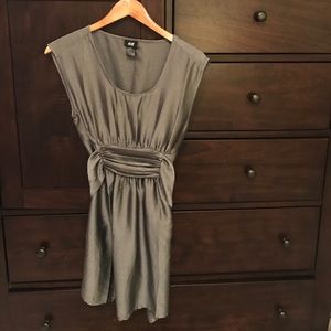 H&M Silver Cap Sleeve Dress