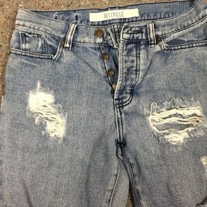 Brandy Melville button fly boyfriend jeans