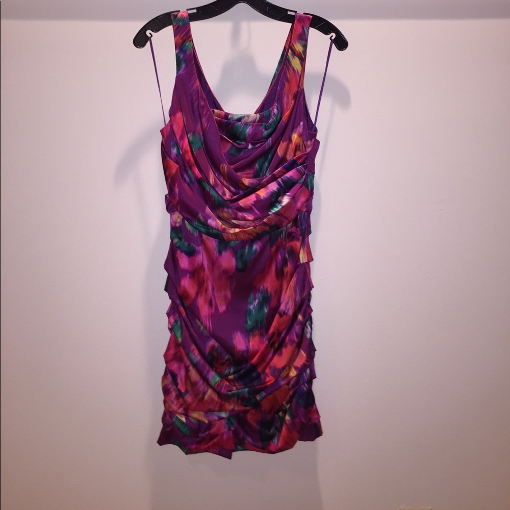 Abstract Floral Dress