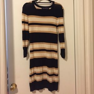 French Connection Striped Sweater Dress