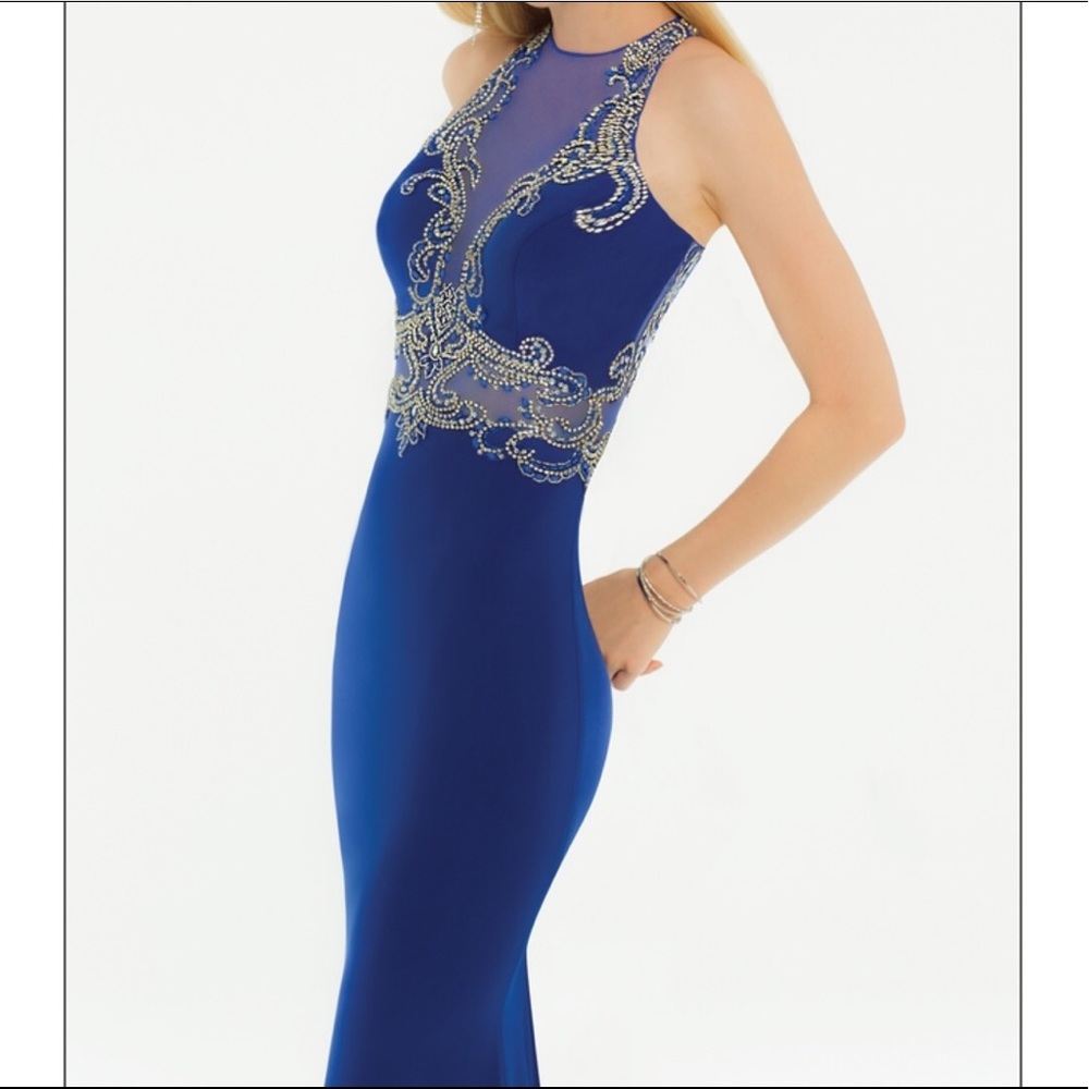 Royal blue prom dress