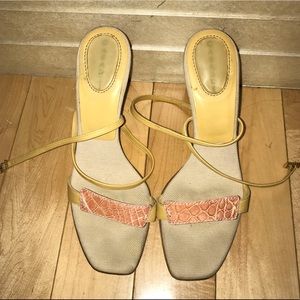 Casadei Pink & Nude Strappy Heel