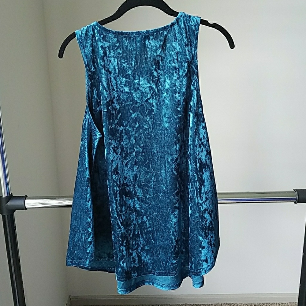 ⤵{2x} Rue 21 + Blue Velvet Tank NWT_6