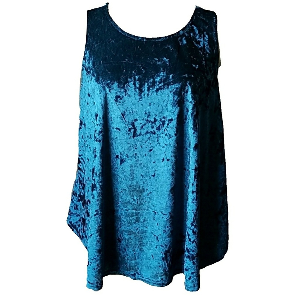 ⤵{2x} Rue 21 + Blue Velvet Tank NWT