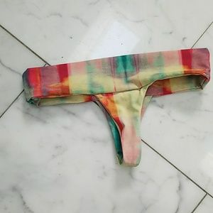 tie die bikini bottoms