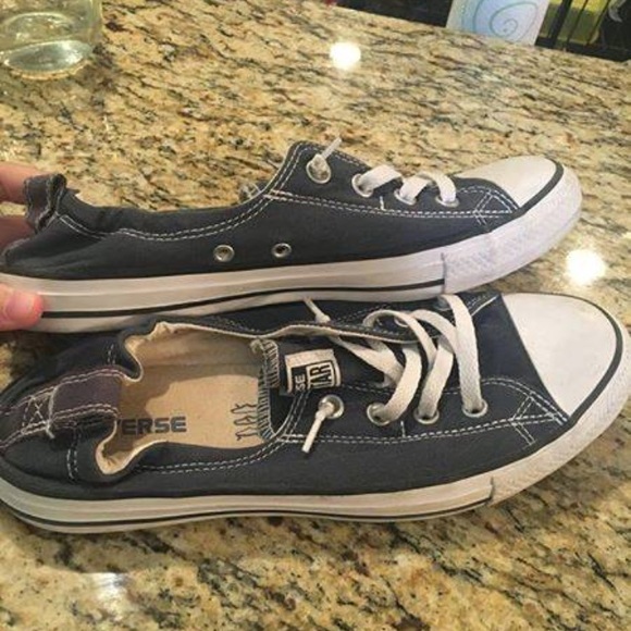 women's navy converse - Picture 2 of 2