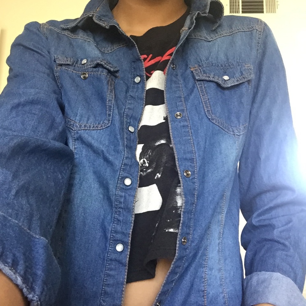 H and M denim shirt
