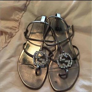 Authentic GUCCI 👠 rhinestone sandal