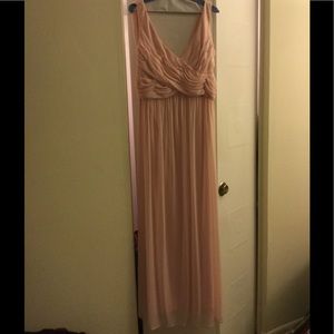 Blush Pink Floor Length Dress