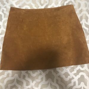 Suede skirt